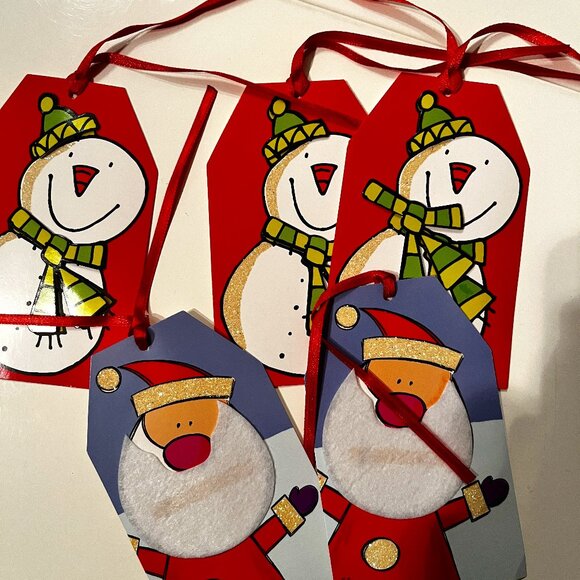 Christmas and Snowman Gift Tags Set of‎ 5 – Free with Bundle - Picture 1 of 6